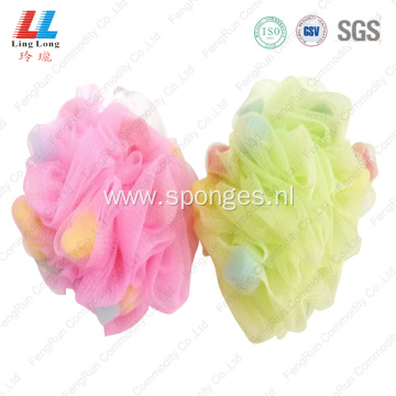 baby bath flower bubble mesh sponge